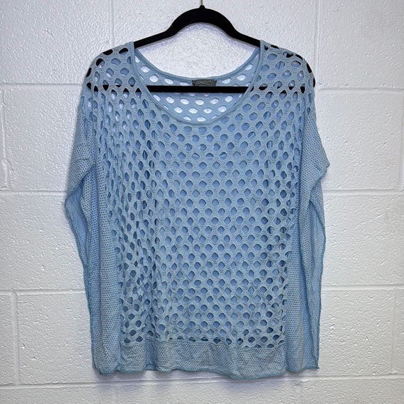 Aquavita Tops - Aquavita Light Blue Mesh Top